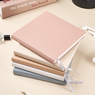 2026 New Style Square Square Grid Notebook Grid Notebook Lychee Pattern High-End PU Leather Notepad 