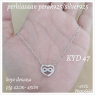NECKLACE KOYE KYD 47 WHITE SILVER 925 FKS