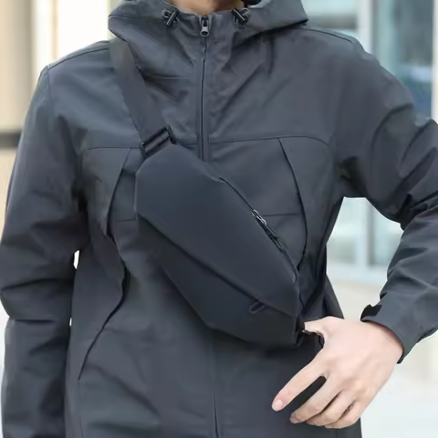 Men Minimalist Outdoor Sports Running Jogging Waist Bag Man Waterproof Fanny Pack Stylish Cross Body