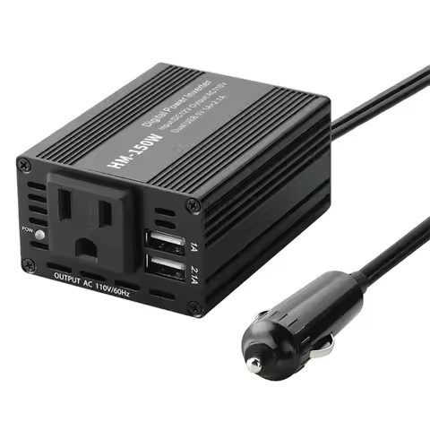 Dual USB Car Adapter DC 12V To US AC 110V Inverter DC 12V To US AC 110V Converter