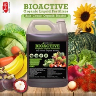 [READY STOCK] BIOACTIVE Organic Liquid Fertilizer 5Litre / 1Litre Foliar Spray Fertigation Plants Bo