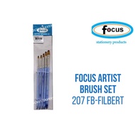 FOCUS Brush Set Filbert / Flat / Angular / Round / Watercolor / Fan / Outliner Painting Brushes