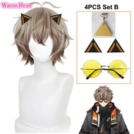 Vtuber Alban Knox วิกผมคอสเพลย์ Noctyx Neko ทนความร้อนได้สั้น30ซม. วิกผมปลอม Youtube NIJISANJI EN Wi