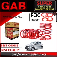 1 SET ORIGINAL GAB SPRING SPORT LOWERED SPRING SPORT VIVA 660/850/1.0 ( 2007-2014 )