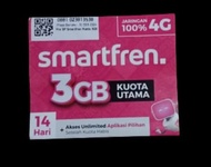 Smartfren Unlimited Nonstop Kuota Utama 3GB / Kartu Perdana Smartfren 3GB