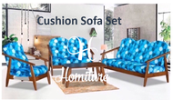 6 pairs of Wooden Sofa Cushion ( Random Color )/ Free Cover / KUSYEN Sofa Set Kayu