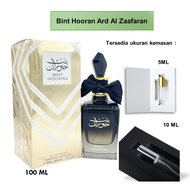 Parfum Arab Dubai Wanita Pria Ard Al Zaafaran Bint Hooran Eau De Parfume 5ml 10ml 100ml Botol Kaca