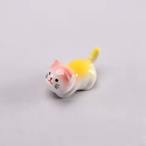 Chopstick Holder Pen Holder Cute Series of Cat Ceramic Crafts, Chopstick Holder Cat