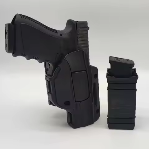 Glock Mag Pouch and G19 Holster for Glock 19 G23 G32 OWB Holster G19 gen 5 Holster Level 2 Autolock 