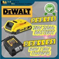 DEWALT XR Lithium Ion Design DCB183 20V 2.0Ah Battery DCB1102 10.8V/20V Charger