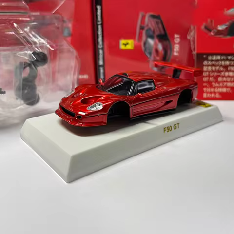 KYOSHO 1:64 Scale F50 GT 50th Anniversary Simulation Alloy Car Model Vehicle Toys Display Gifts Deco