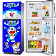 2-door Refrigerator Stickers Home Appliances And Supplies Refrigerator Decoration Japanese Cat Motif