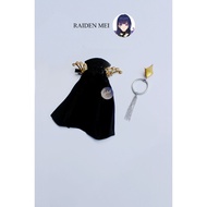 Raiden Mei Cosplay Hair Clips & Earrings - Honkai Impact 3rd