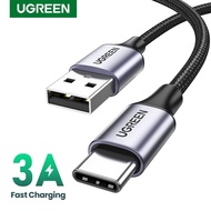UGREEN 3A Nylon Braid USB Type C QC 3.0 Fast Charging Cord For iPhone 15 Series Laptop