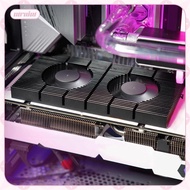 [utruiut] Graphic Card Backplane Cooler W/Dual PWM Fan Adjustable Speed for RTX 3090 3080