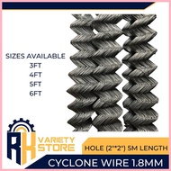 ✤ ◧ CYCLONE WIRE MESH 2"*2" HOLE, 6FT HEIGHT, 5M LENGTH, (1.8MM) THICKNESS