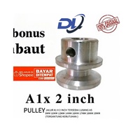 ALM A1 2 Inch Pulley with 8mm to 19mm axle holes. Bonus bolts.
