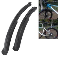 2pcs Foldable Adjustable Front &amp; Rear Mountain Bike/ Bicycle Fenders Mudguards Set Black for 26 Inch Bikes