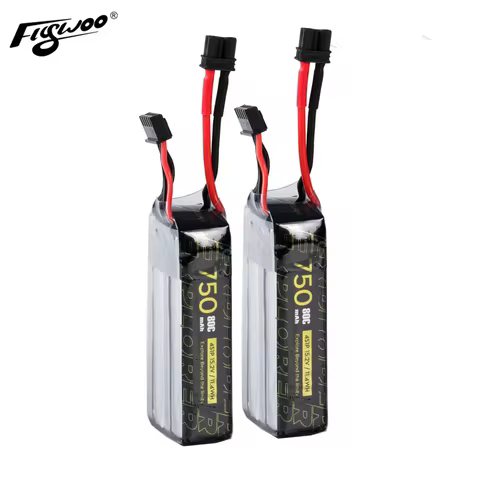 Flywoo 2PCS Explorer 750mAh LiHV 4S 80C Battery （Flywoo XT30UP）
