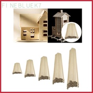 [finebluek7] Unfinished Wood Sticks DIY Dowel Strips Wooden Craft Dowel Sticks for Model Toys Buildi