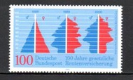 【流動郵幣世界】德國1989年公共延期年金保險100週年郵票