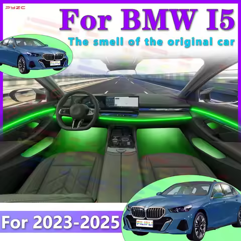 For BMW I5 Car Interior Acrylic LED Decorative Light Strip 64Color APP to Enhance Driving Quality