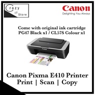 Canon E410 Printer 3 in 1 (Print/Scan/Copy) Black , Grey , Green