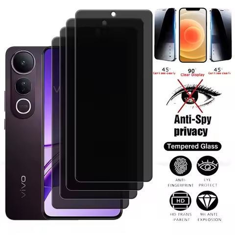 4Pcs For Vivo V50 Lite 5G Glass Vivo V50 Lite Tempered Glass 9H Phone Protective Privacy Anti-Spy Sc