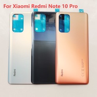 Back Glass Cover For Xiaomi Redmi Note 10 Pro Back Door Replacement Battery Case Back Glass Rear Housing Cover Note10 Pro