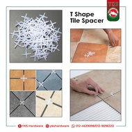 T Shape Tile Spacer - T Shape / X Shape PVC Spacer for Tile Installation - Tile Cross Spacer