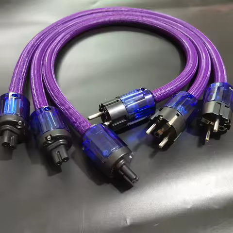 Original new furutech HiFi audio power supply cable 8-word tail plug US/EU power cord Oyaide 2 -pin 