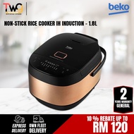 [FREE SHIPPING] Beko 1.8L IH Induction Microcomputer 9 Programme 5 Layer Non-Stick Rice Cooker RCI80