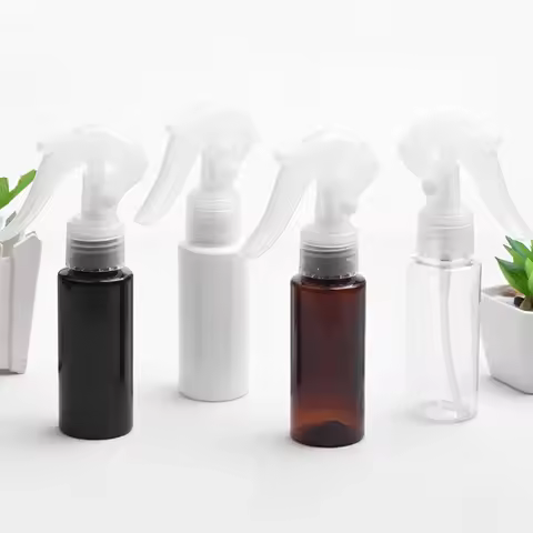 Plastic Flat-Shouldered Spray Bottle 60ml for Dust Mite Spray Small Mouse Spray Head Hand Hold Style