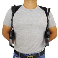 Chiến Thuật Double Draw Holster Có Thể Thu Vào Che Giấu Mang Đeo Vai Holster Điều Chỉnh Dưới Cánh Ta