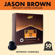 [ แพคใหญ่ ]  กาแฟแคปซูล Jason Brown Specialty Coffee Capsules (Nespresso  Compatible)