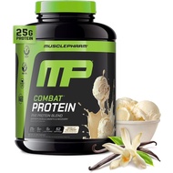 MusclePharm Combat Protein Powder, anilla Flaor, Fuels Muscles for Productie Workouts, 5 Protein s i