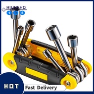 【SGHI】6 in 1 Folding Socket Wrench Set Tamper Proof Torx Key Wrench Hex Nut Driver Set