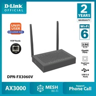 D-Link AX3000 VoIP GPON Router with 2.5GE Port (Mesh Ready) DPN-FX3060V