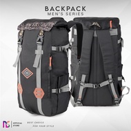 Backpack 30L Black Travel Backpack Men's Semi Carrier Backpack 30 liter Mountain Bag Keril Bag