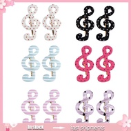 YOIOI 2  Lovely Star Dot Music Symbol Hair Clip Safe Acrylic Hair Decorations Barrettes Present For 
