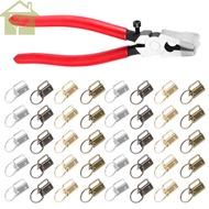 41 Pcs Key Fob Hardware Set 40 Pcs Key Fob Hardware with 1 Pc Key Fob Pliers 4 Colors Metal Key Fob 