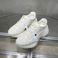 Gucci/古馳 白色老花滿印 老爹鞋 全新尺碼/38碼