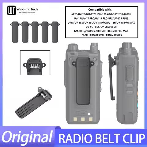 1/5/10PCS Set Belt Clip for Baofeng Radio UV-26 DM-1701 DR-1802 UV-17 UV-5RM UV-5RH Back Clamp Suppo