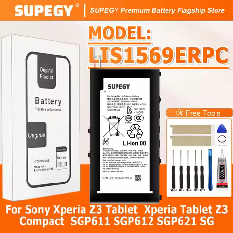 Replacement LIS1569ERPC Battery FOR Sony Xperia Z3 Tablet Xperia Tablet Z3 Compact SGP611 SGP612 SGP