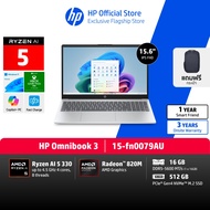 HP OmniBook 3 | Ryzen AI 7 350 | AMD Radeon 860M | 24GB/512GB | Copilot+ PC | WIN11+MS24 | 2Yrs โน๊ต
