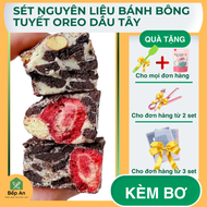 (Siêu Hot) Set nguyên Liệu Làm Kẹo Nougat Kẹo Hạnh Phúc Set Bông Tuyết OreO Dâu – Hạnh Nhân Cực Ngon