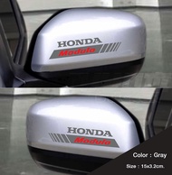 สติ๊กเกอร์ติดรถฮอนด้า  สติ๊กเกอร์ติดกระจกมองข้าง HONDA Modulo  อุปกรณ์แต่งรถ รถแต่ง รถซิ่ง Car Stick