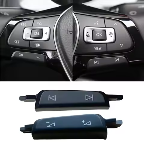 Car Steering Wheel Volume Switch Button Car Interior Suitable for Volkswagen Golf 7 7.5 G-TI Tiguan