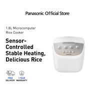 Panasonic 1.8L Micom Rice Cooker with 6 Auto Menus and 5 Hours Keep Warm SR-DC186WSH