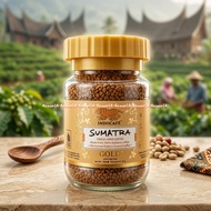 Indocafe 50gr Sumatra Gold Instant Coffee Freeze Dried Coffee Bottle Packaging Coffee Indo Cafe Made